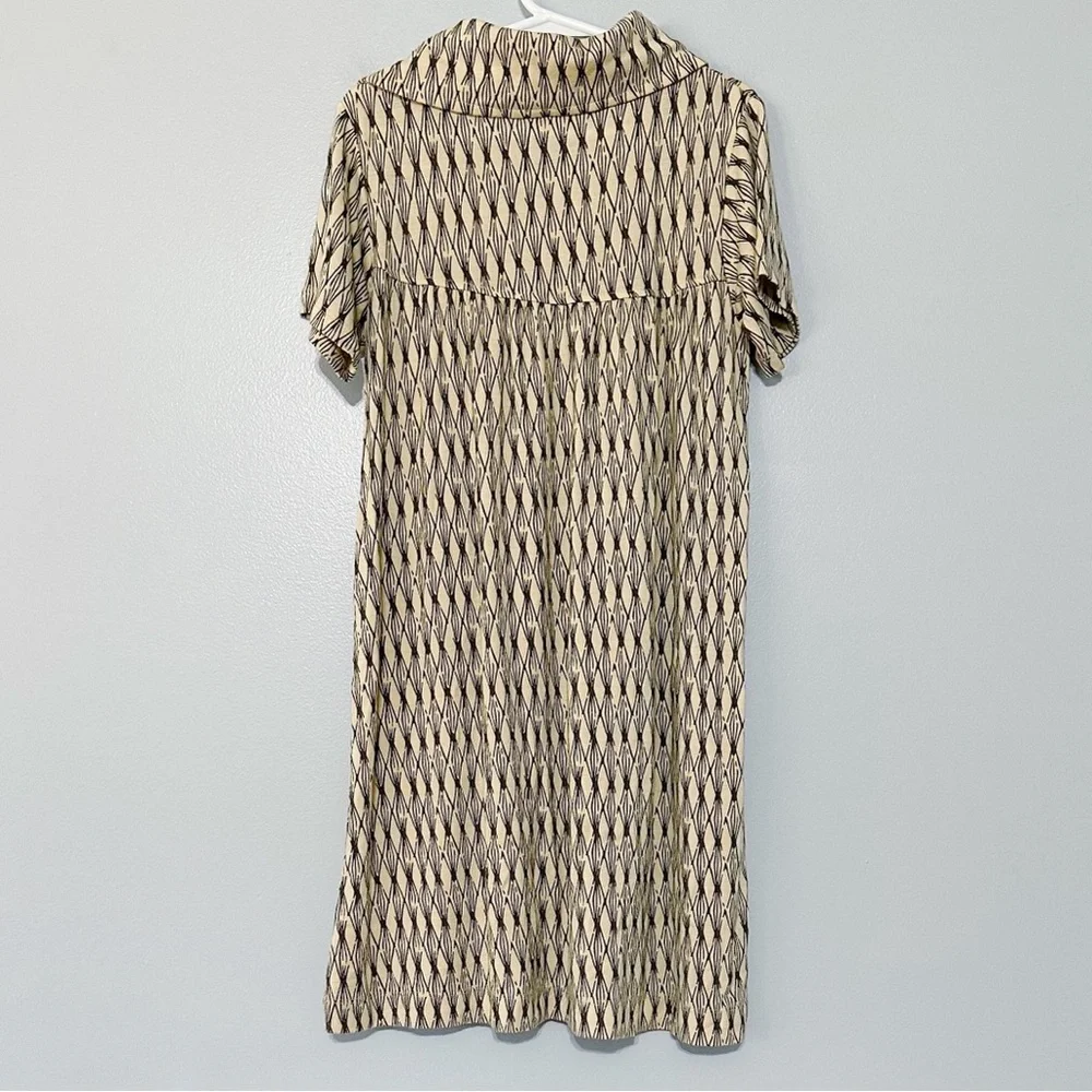 Kate Quinn‎ Geometric Lounge Dress Cowl Neck Size 8